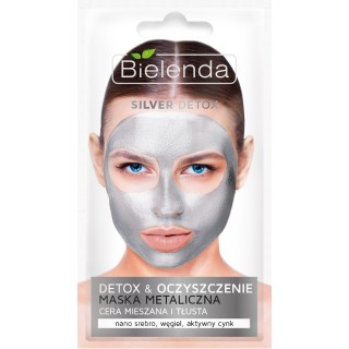 Bielenda SILVER DETOX Детоксикуюча маска для комбінованої та жирної шкіри 8 г