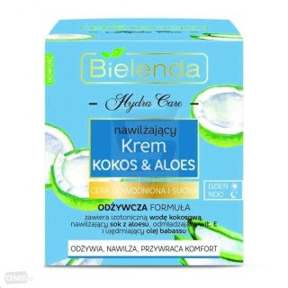 Bielenda HYDRA CARE nawilżający Krem do twarzy kokos i aloes cera sucha i odwodniona 50 ml