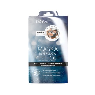 L'biotica PEEL-OFF MASK SILVER GLOW GLADMAKING EN VERLICHTING 10 g