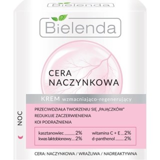 Bielenda Cera Naczynkowa Strengthening and regenerating night face cream 50 ml