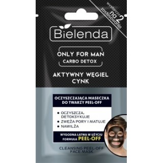 Bielenda ONLY FOR MAN Reinigend gezichtsmasker PEEL-OFF 2x5 g