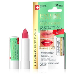 Eveline Lip Therapy SOS EXPERT regenererende lippenbalsem red color 4 g