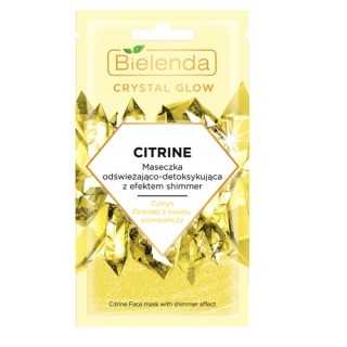 Bielenda Crystal Glow Citrine Maska do twarzy odświeżająco-detoksykująca 8 g
