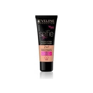 Eveline Selfie Time Podkład 2w1 kryjąco-nawilżający /02/ Ivory 30 ml