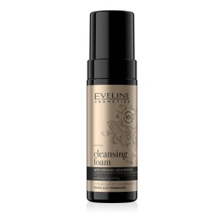 Очищаюча та зволожуюча пінка для очищення обличчя Eveline Organic Gold 150 мл