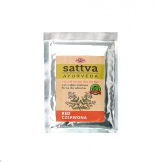 Sattva Ayurveda Naturalna ziołowa Farba do włosów Czerwona 10 g