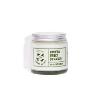 Mydlarnia Cztery Szpaki hennep Massagekaars Eucalyptus en Salie 100 g