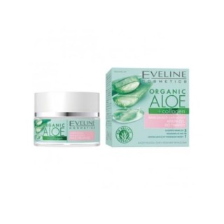 Eveline Organic Aloe moisturizing and soothing face cream-gel 50 ml