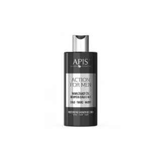Apis Action for Men зволожуючий гель для вмивання тіла 3в1 Тіло-Обличчя-Волосся 300 мл
