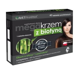 Mega Silicon met biotine 40 omhulde tabletten