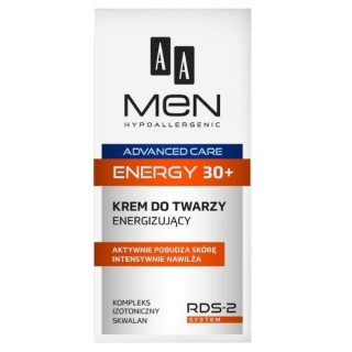 AA Men Advanced Care Energy 30+ Енергетичний крем для обличчя