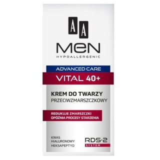 AA Men Advanced Care Vital 40+ Крем для обличчя проти зморшок
