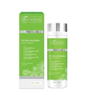 Bielenda SUPREMELAB Sebio Derm Тонік для обличчя з кислотами 5 % мікропілінг