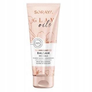 Soraya Glam Oils nawilżający Balsam do ciała Kwiat Brzoskwini i Olejek Migdałowy