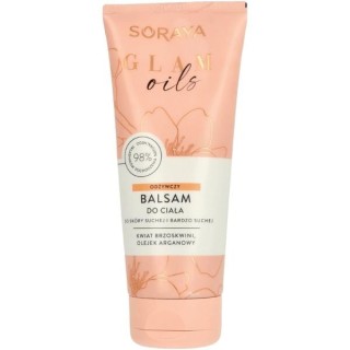 Soraya Glam Oils odżywczy Balsam do ciała Kwiat Brzoskwini i Olejek Arganowy