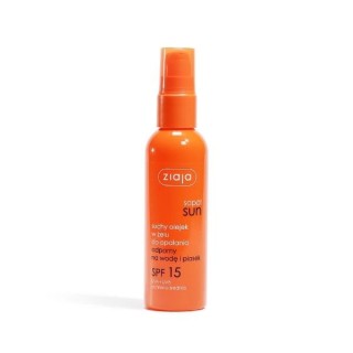Ziaja Sun droge olie in zonnebrandgel bestand tegen water en zand SPF15 UVA + UVB medium bescherming 90 ml