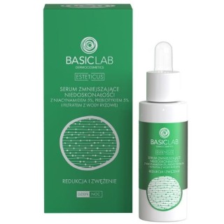 BasicLab Esteticus Serum zmiejszające niedoskonałości z Niacynamidem 5% redukcja i zwężenie 30 ml