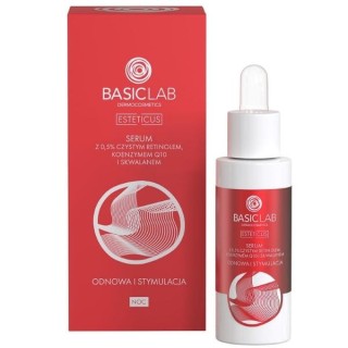 Serum BasicLab Esteticus з чистим ретиномелем 0,5 %, відновлення та стимуляція 30 мл