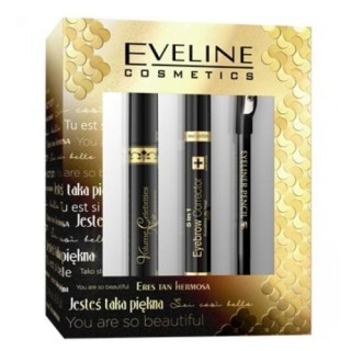 Eveline Cadeauset Eyeliner + Big Volume Mascara + Art Scenic Eyebrow concealer