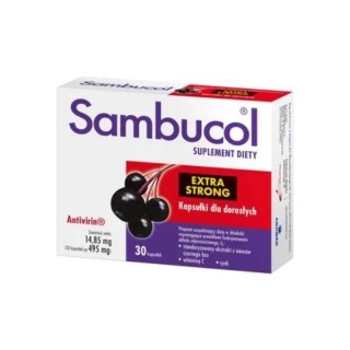 Sambucol Extra Strong Kapsułki dla dorosłych 30 sztuk