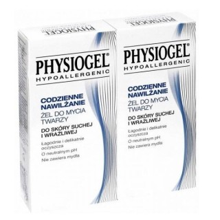 Physiogel Daily hydration Facial cleanser gel for dry and sensitive skin 2x150 ml