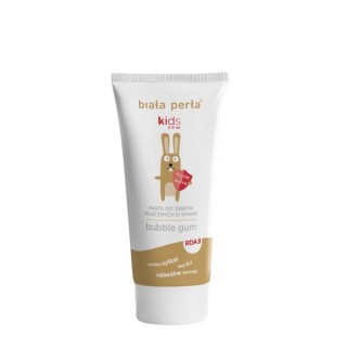 Зубна паста Biała Perła Kids Milk для дітей 3-6 років Bubble Gum 50 мл