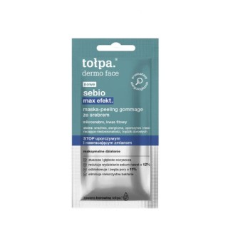 Tołpa Dermo Face Sebio Max Effect. Gommage peeling mask with silver 8 ml