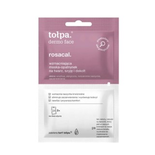 Tołpa Dermo Face Rosacal. Зміцнююча маска-заправка для обличчя, шиї та декольте 2х6 мл