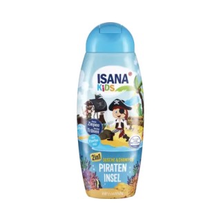 Isana Kids 2w1 Żel, Szampon do włosów dla dzieci Wyspa Piratów 300 ml