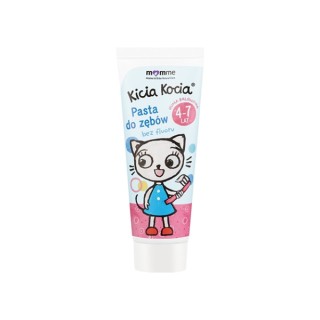 Momme Mother & Baby Natural Care Kitty Cat Toothpaste with Fluoride 4-7 Years Bubble Gum 50 ml