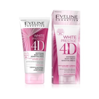Eveline White Prestige 4D whitening bodycrème voor gevoelige zones 100 ml