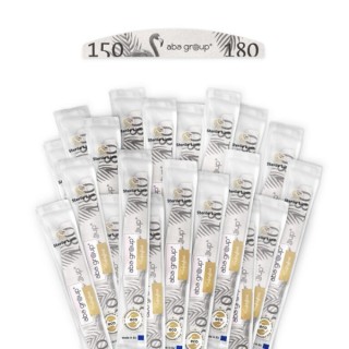 Aba Group Sterile Line Pilnik do paznokci półksiężyc Standard Flaming 150/180 25 sztuk