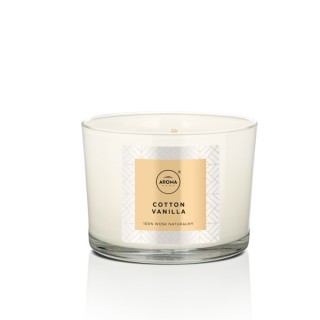 Aroma Home Elegance Series Cotton Vanilla scented candle 115 g
