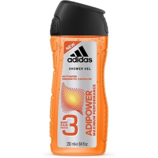 Adidas Гель для душу чоловічий 3in1 Adipower 250 мл