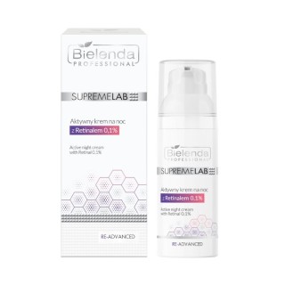 Bielenda Professional SUPREMELAB active night face cream with 1% Retinal 50 ml