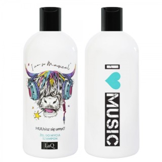 LaQ 2in1 Douchegel en haarshampoo voor mannen Koe 300 ml