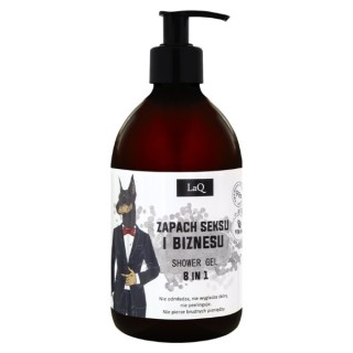 LaQ Doberman Douchegel voor mannen met de geur van seks en ondernemen 500 ml