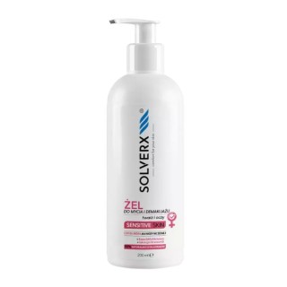 Гель для вмивання та зняття макіяжу Solverx Sensitive Skin 200 мл
