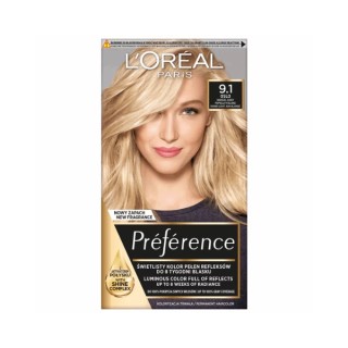L'oreal Preference Hair dye /9.1/ Very Light Ash Blond