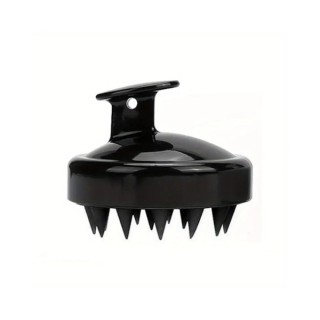 Siliconen hoofdhuidstimulator die de haargroei stimuleert Black 1 stuk