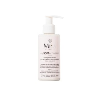 Miya Cosmetics mySOFTemulsion micelarna Emulsja do demakijażu i oczyszczania twarzy, oczu i ciała 140 ml