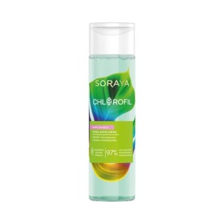 Зволожуюча міцелярна вода Soraya Chlorophyll для зняття макіяжу з обличчя 250 мл