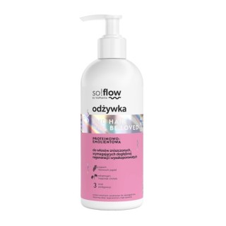 So!flow Protein-Emollient Conditioner voor hoog poreus haar dat een diepe regeneratie nodig heeft 300 ml