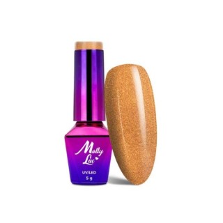 MollyLac /620/ Story Time Lakier Hybrydowy Golden Gift 5 ml
