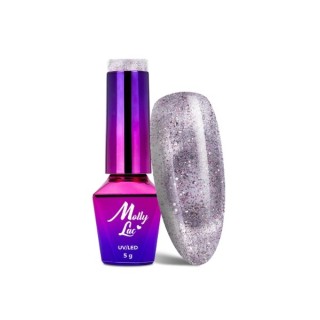 MollyLac /558/ Foxy Eyes Lakier Hybrydowy Multicolor Chrome 5 ml