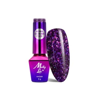 MollyLac /636/ Spotlight Tinkleberry Hybrid Nail Polish 5 ml