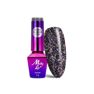 MollyLac /637/ Spotlight Hybride Nagellak Nightingale 5 ml