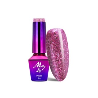 MollyLac /540/ Luxury Glam Hybrid Nail Polish Pink Reflections 5 мл