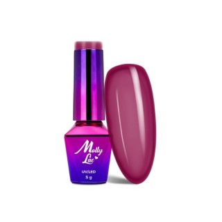 MollyLac /194/ Hearts & Kisses Hybride Nagellak Rowanberry Coral 5 ml