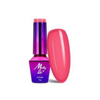 MollyLac /146/ Flamingo Hybride Nagellak Pink Escape 5 ml